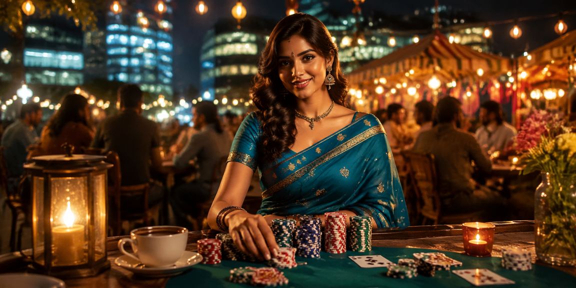 Indian Teen Patti card game illustration