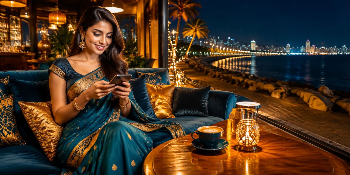 Mobile casino gaming on the Mumbai Marine Drive